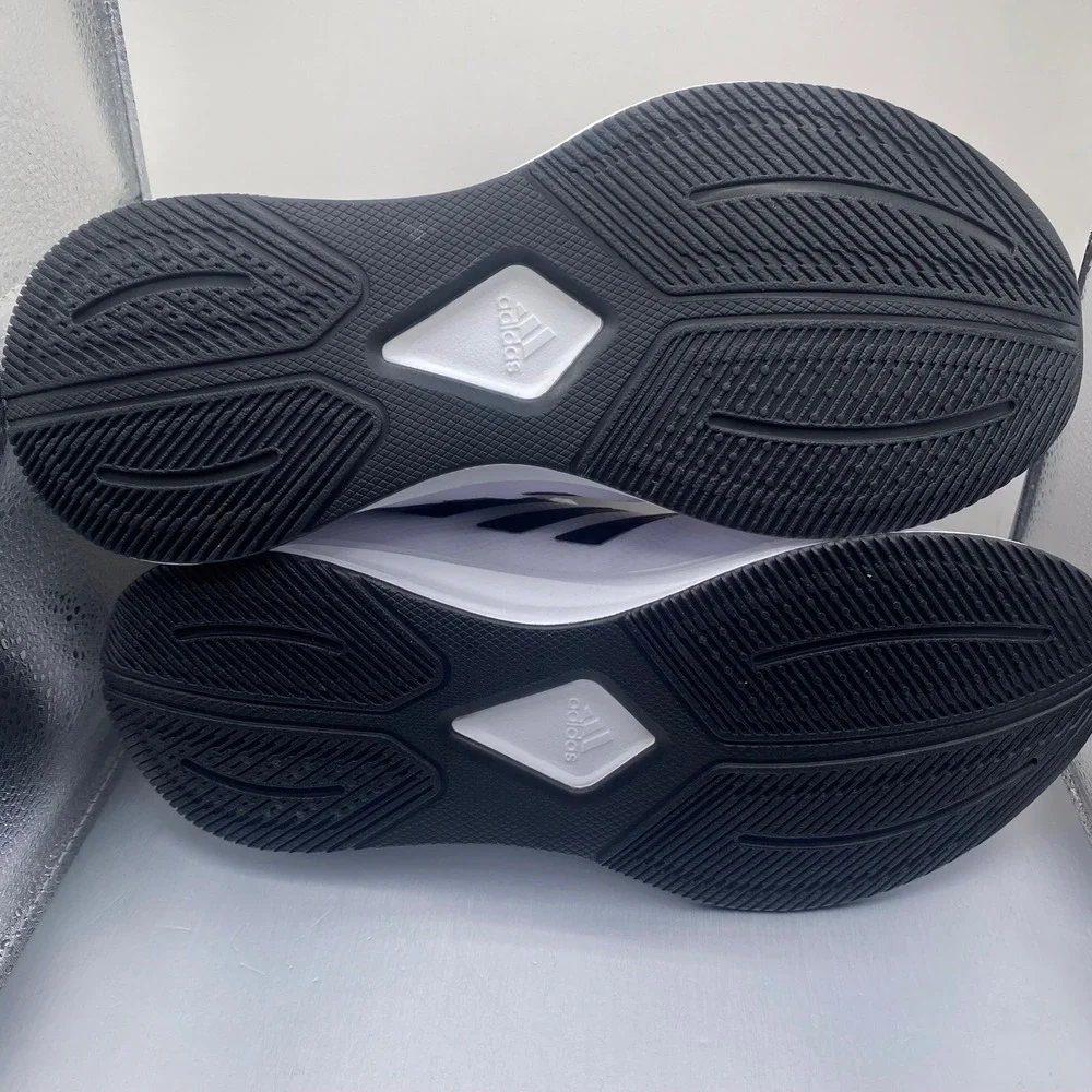 NEW Adidas Duramo 10 Mens Running Shoes White Black Size 7 US - Picture 9 of 9